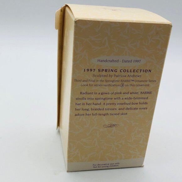 Barbie 1997 Springtime Keepsake Ornament Collectors Series - Picture 3 of 3